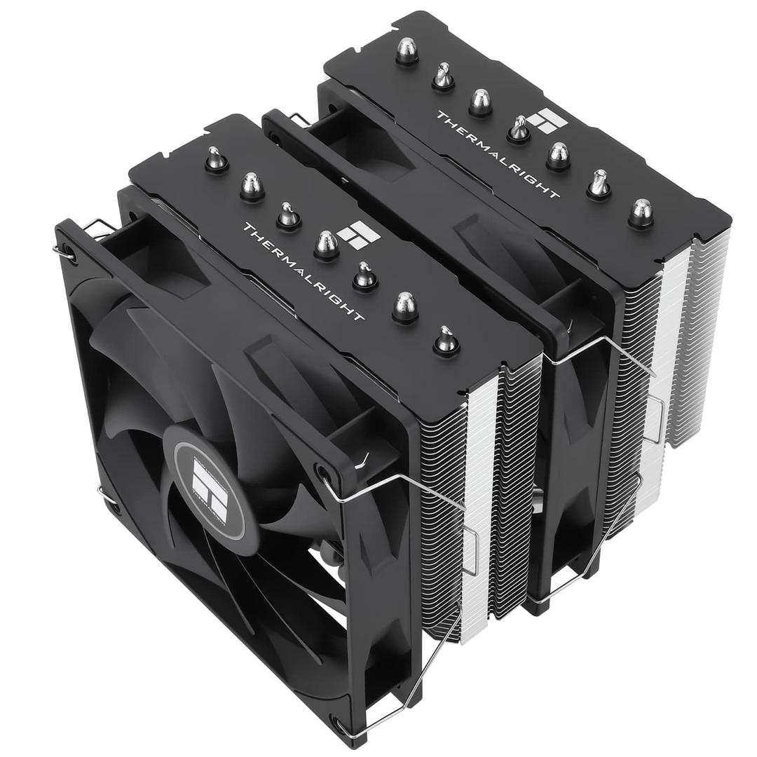 Thermalright Phantom Spirit 120SE CPU Air Cooler, 7 Heat Pipes CPU Cooler,Dual 120mm TL-C12B V2 PWM Fans, AGHP 4.0 Technilogy,S-FDB Bearing, for AM4/AM5/Intel lga1851/1700/1150/1151/1200, PC Cooling (PS120 SE)