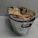 2 Pack Galvanized Ice Bucket 4 Gallon Galvanized Tub Ice Bucket for Parties Metal Beverage Buckets with Handles Wine Beer Champagne Vintage Buckets for Cocktails Mimosa Bar Supplies with Scoops