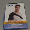 Shoulder Brace for Rotator Cuff, Tendonitis, Dislocation, Shoulder Pain Relief, Adjustable Arm Sling Shoulder Support Fit Sleeve Wrap for Men & Women Black S-M