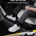 3W Tesla Model Y Juniper 9PCS Door Sill Protector 2025 2026 Only for 5 Seat Front & Rear, Rear Bumper, Trunk Sill Protector, Door Entry Guard, Anti-dust Cover, Edge Guards, Juniper Model Y Accessories