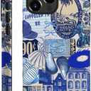 Compatible with iPhone 16 Pro Max,Durable & Shockproof Phone Case Cover Design - Blue Ocean Beachy Collage
