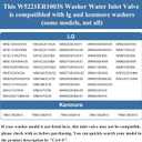 5221ER1003S Washer Water Inlet Valve Compatible with lg, kenmore: WKE100HVA, WM4000HBA, WM3400CW, WM4000HWA, WM3470CW etc, Replace 4869496, AP6798394, PS12587936, EAP12587936, PD00057211 etc, 21.05 cubic inches