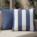 ZICOTO Decorative Outdoor Pillows Set of 2 - Waterproof 18x18 Throw Pillow Covers for Porch and Patio Furniture Decor - Durable Weather Resistant Cushions for Garden, Balcony or Backyard Seating
