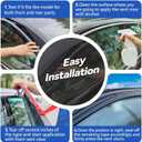 Window Visors Rain Guards for 2013-2018 Toyota Rav4, Out-Channel Window Vent Wind Deflectors Visors Shades for 13-18 Toyota Rav4