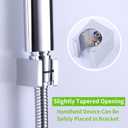 Angle Simple Shower Head Holder Wall Mount, Brass Shower Wand Handle Holder, Sprayer Bracket, Chrome