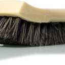 Chemical Guys Long Bristle Horse Hair Leather Cleaning Brush - Leather Brush to Gently Clean Car Interiors, Furniture, Sneakers, Boots, and More - Safe for Natural, Synthetic, Faux, and Pleather