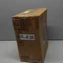 1.8 Gallons Small White Bathroom Trash Can with Lid, Slim Bathroom Garbage Bin, Removable Liner Bucket, Dog Proof Trash Can with Pop-Up Lid for Bedroom,Toilet