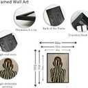 Black Woman Canvas Wall Art African American Picture Wall Decor Fashion Minimalist Poster Print Artwork for Living Room Bedroom Office Home Decoration Black Framed, 24"L x 16"W