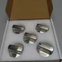 WB03X24818 Stainless Steel Knob Replacement for GE Gas Range, Fit GE Stove Knobs WB03X24818 4363588 AP5989029 PS11729081, Gas Stove Knobs Replace LDG3016ST JGB645EEK1ES JGB660EEJ1ES, 5 Pack