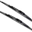 OEM Quality 18" + 18" Premium All-Seasons Metal Frame J-Hook Windshield Wiper Blades(Set of 2)