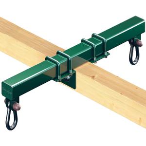 Swurfer Swing Set Conversion Bracket - No Tree, No Problem, Convert Your Swingset into a Swurfset, Heavy Duty Adjustable Horse Glider Attachment Bracket for Kids Ages 12 and Up, Up to 6000lbs (Green), 18.90 x 2.76 x 6.30"