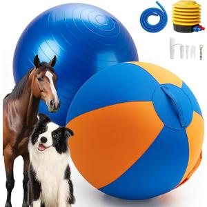 goodleben Herding Ball for Dogs 22", Durable DualLayer Herding Ball for Australian Shepherds, Outdoor Training Toy for Medium & Large Breeds, Ideal for Herding Dog Exercise