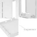 Repa Market 6 x 8 Access Panel for Drywall and Ceiling White ABS Plastic Door Panel, Wall Hole Cover Plate - Rustproof, Easy Access and Installation, Hinged Door for Plumbing Electrical Utility