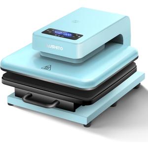 AUSHITO Upgraded Auto Heat Press - Heat Press Machine for T Shirts with Adjustable Pressure & Higher Heating Height, Heats Up Fast & Evenly Heat Press 15x15 for HTV, Sublimation, Heat Transfer Project