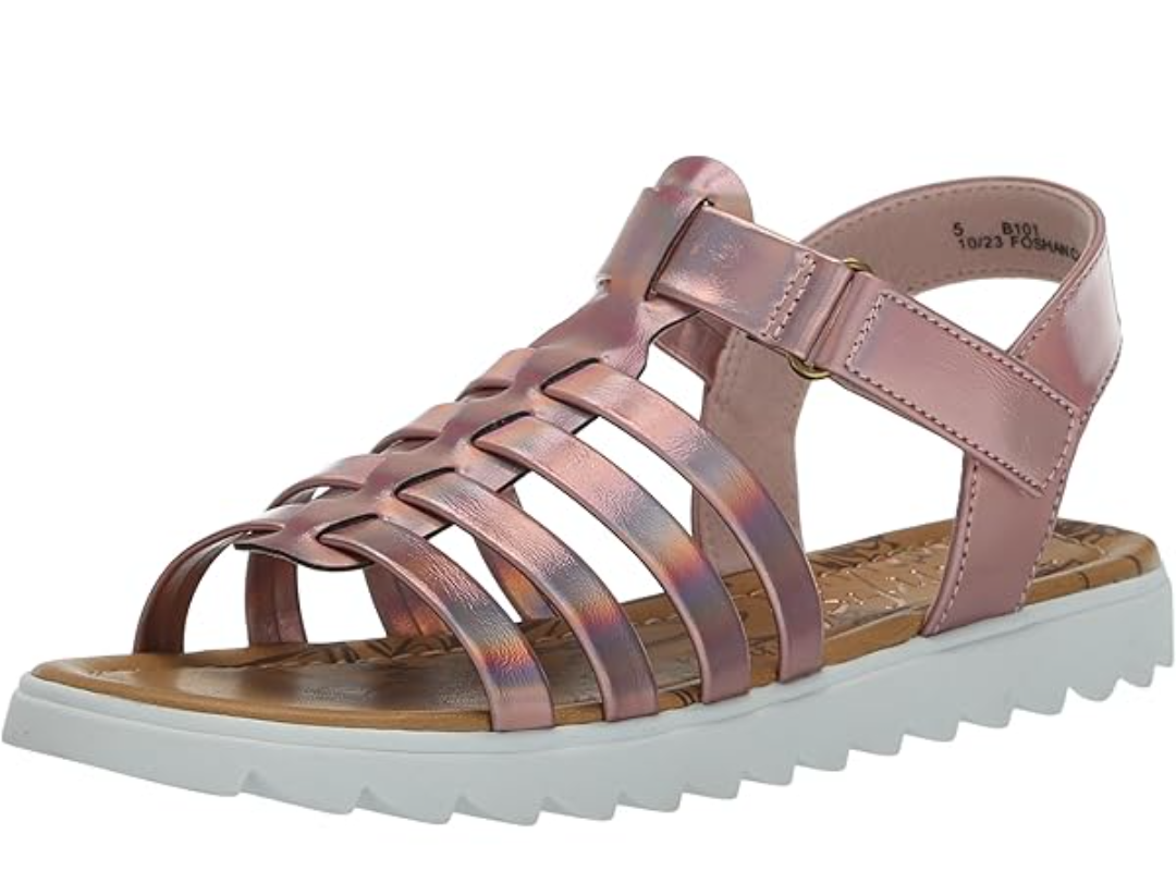 Blowfish Malibu Girl's Kit Flat Sandal, Color Pink, Size 1M