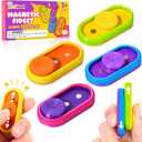 Sensory Fidget Toys Kids Adults: 3D Printed Magnetic Slider for Stress Relief- Sensory Fidget Toys for Autism Claming - Fun Small Fidgets for Adults Office Desk - Travel Essential Classroom Must Have