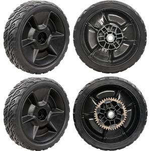 Lawn Mower Wheels Kit 8" Compatible with Honda HRN216 Walk Behind LawnMower, Front Wheels 44710-VR8-N00ZA and Rear Wheels 42710-VR8-N00ZA
