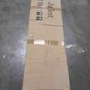 JUBEST 48" x 96" Barn Doors, Sliding Barn Door Kit Wave Shape Door Panel with Hardware Kit Include, MDF Board & PVC Covered, Easy Installation, Black