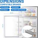 242193206 refrigerator door gasket Compatible With Frigidaire FFTR1814TW0 FFTR1821TW0 FFTR1821QW0 FFTR1814TWB FFTR1814QW0 FFTR1814QW2 FFTR1821TW6 FFTR1814LWM FFTR1814QW8B Refrigerator Door Seal