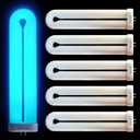 Bug Zapper Replacement Light Bulb 15 Watt, U Shapped Insect Attracting Trap Bulb FUL15-BL 7.7 Inches, 6 Pack