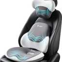 FLORICH Seat Cushion and Lumbar Support Pillow for Office Chair Car Neck Headrest Pillow 100% Memory Foam Seat Pads Pressure Relief Back Cushion and Carseat Pads(Grey)