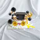 Gyufise 42Pcs 2026 Graduation Cake Kit Diploma Grad Cap Cake Pick Balloon Tassel Firework Cupcake Toppers Prom 2026 Cake Decorations for Class of 2026 Congrats Grad Party Supplies Purple