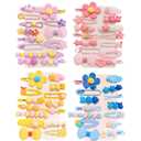4 pack Girl Hair Clips Cute Hair Accessories for Kids Candy Color Hair Accessory for Little Girls Kids Teens,Multiple Patterns (Multicolour)