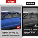 Canvcle Accord Rain Guards - Window Visors for Honda Accord 2023-2025 2026, Outside-Mount Side Window Wind Deflectors for Accord Accessories, Vent Visors Shades Rainproof Black 4PCS