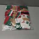 Loritta 5 Pairs Womens Fuzzy Socks Winter Warm Cozy Fluffy Super Soft Slipper Socks (D2-colorful Christmas)