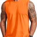 MAGCOMSEN Men's Sleeveless Shirts Workout Tank Top Cotton Gym Muscle Shirt Moisture Wicking Athletic Summer Sleeveless Top