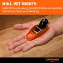 JORGENSEN No.101 Mini Wood Planer - Mini Hand Planer for Woodworking, Block Plane, Small Hand Plane for Trimming, Wood Planing, Craft, Professional Ductile Iron Body, Adjustable Cutting Depth
