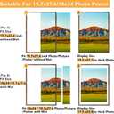 Wood 19.7x27.6 Picture Frame with 18x24 Mat, Display 18x24 with Mat or 19.7x27.6 Without Mat, Wood 19.7 by 27.6 Photo Frame, 19.7 x 27.6 Frame for Wall Hanging Display, Deep Brown