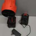 CordlessLeafBlowerElectric Leaf Blower for Lawn Care 560 CFMHandheld Blower Portable with Battery and Charger with 21V4.0Ah2 Batteries, Lightweight Blower for Patio Cleaning dust Red