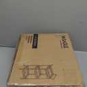 VASAGLE Bar Cart, Home Bar Serving Cart, Small Bar Serving Cart with 3-Tier Shelf, Wine Holders, Glass Holders, Mini Bar Cart for Small Spaces, Kitchen, Dining Room, Living Room, Pale Gold (11.8"D x 18.4"W x 36.2"H)