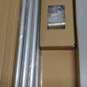Curtain Rods for Windows 34 to 88 Inch, Room Darkening Blackout Curtain Rod, Indoor Outdoor Wrap Around Curtain Rod, Industrial Look Curtain Rods, Silver