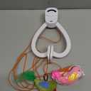 Interactive Cat Toys for Indoor Cats: Automatic Flying Bird Feather Wand Chase Exercise Enrichment Stimulation, USB Rechargeable Durable Safe Hanging Toy for Bored Kittens Adult Multi Cat Households (White)