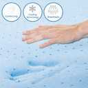 COOL GEL Memory Foam 8-Inch Mattress, CertiPUR-US Certified, Mattress in a Box, Queen, White (Short Queen)