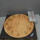 SCOAGE Vintage Wood Wall Clock Arabic Numerals Silent Retro Wooden Analog Wall Clocks Battery Operated Non-Ticking Outside Clock Decorative for Living Room Fireplace Farmhouse Kitchen Patio 14 Inch