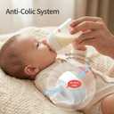 Pigeon Glass Nursing Bottle Wide Neck, Anti-Colic, Streamlined Body, Natural Feel, Easy to Clean, Heat-Resistant, 5.4 Oz (Pack of 2), Includes 2pcs SS Nipples (0m+)