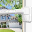 41 to 165 Inch White Tension Curtain Rod | No Drill, Extra Long, Heavy Duty, For Windows, Patio, Bathroom, Renter Friendly, Adjustable