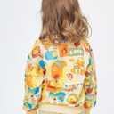 BDUCK+ Girls Boys Sweatshirt Cute Cartoon Yellow Duck Crewneck Pullover for Toddler Kids Long Sleeve Shirt Tops (120, Beige)