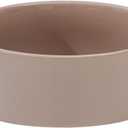 Ceramic 8.2inch Dog Bowl for Large-Breed Dogs, Anti-Slip and Weighted Pet Food and Water Bowl (Single Bowl - Brown Coffee)