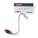 Wire for Oticon Hearing Aids, Genuine OEM MiniFit Speakers&Receivers Unit - Type 85, Size 3, Side Right(Red) - Compatible with Oticon, Bernafon, Sonic, and Philips Hearing Aid Supplies -1 PCS