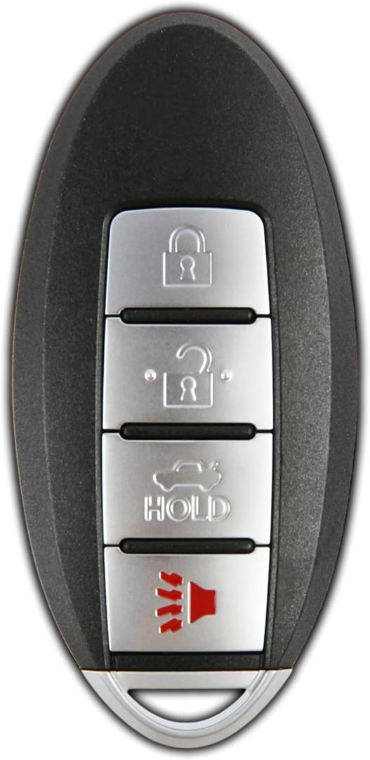 KeylessOption Key Fob Replacement Nissan 350Z, Altima, Armada, Maxima, Quest, and Sentra  Infinity EX35, FX35, FX45, G35, I35, Q45, and QX56  OEM KBRASTU15 and CWTWB1U758 (1-Pack) (One)