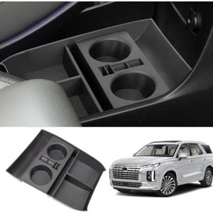 Center Console Organizer Tray Compatible with 2019-2025 Hyundai Palisade Storage Box Insert Tray Interior Accessories (Lower Center Console Tray)