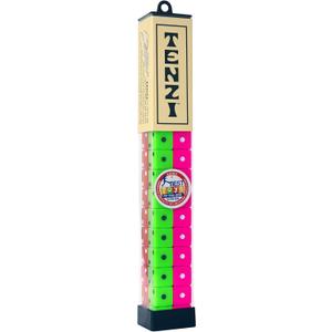 TENZI Dice Party Game - A Fun, Fast Frenzy for the Whole Family - 4 Sets of 10 Colored Dice with Storage Tube