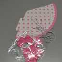 24pcs Pink Cat Party Hats Bow Birthday Party Supplies Cartoon Cute Cone Hats Pink Cat Stripe Dot Paper Hat with Elastic String for Girls Baby Shower Bridal Shower Decorations