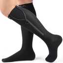 NEENCA Zipper Compression Socks, Medical Graduated Compression Socks for Pain Relief, Women & Men Circulation, Swelling, Travel, Pregnancy, Flight, Nurses, Running, Athletic—1 Pair, 20-30 mmHg