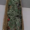 SHareconn 2 Pcs 6FT Prelit Smokey Christmas Garland with Battery Operated Timer, Multi-Color Lights, Lighted Cedar Pine Garland with Cones for Mantle Stairs Fireplace Indoor Outdoor Decoration, 6 FT