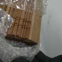 LazBlinds No Drill Bamboo Roman Shades, 21" W × 72" H, Ceylon Light Russet